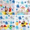 Blue Silver Star Balloons,Explosion Star Balloons Kit with 6Pcs 22Inch Cone Star Foil Balloons and 10Pcs 10Inch Four Pointed Star Balloons